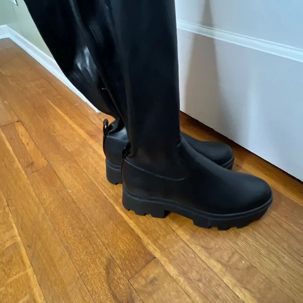 Open Edit Evie Over The Knee Lug Boot Size 6M Nwt